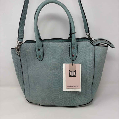 Pre-Owned Ivanka Trump Teal Leather Handbag