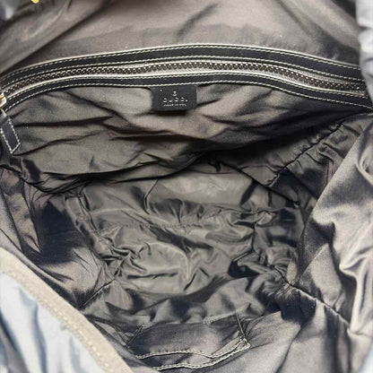 Pre-Owned Gucci Black Nylon Designer Handbag
