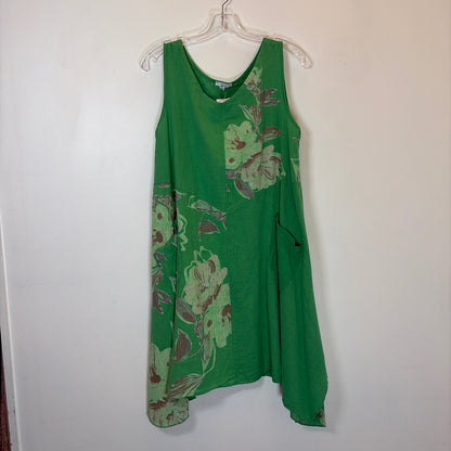 Pre-Owned Size M Kaktus Green Casual Dress