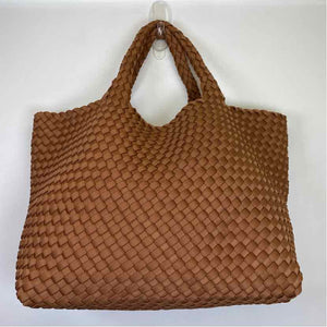 Pre-Owned Naghedi Cognac Neoprene Handbag