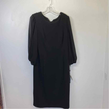 Pre-Owned Size 14/L Adriana Papell Black Casual Dress