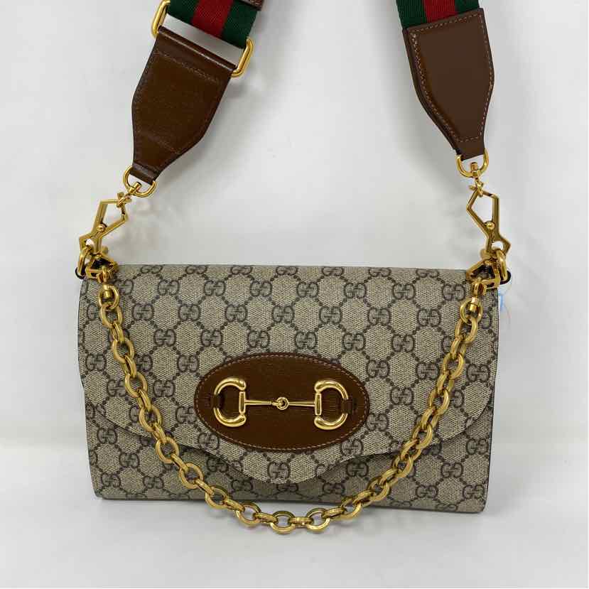 Pre-Owned Gucci Monogram Canvas Designer Handbag