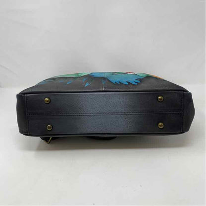 Pre-Owned Anuschka Black Leather Handbag