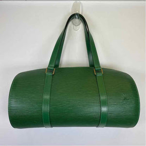 Pre-Owned Louis Vuitton Green Leather Designer Handbag