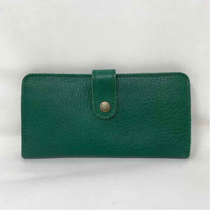 Pre-Owned Portland Leather Goods Green Leather Wallet