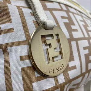 Pre-Owned Fendi Tan Nylon Designer Handbag