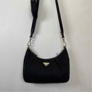 Pre-Owned Prada Black Nylon Designer Handbag