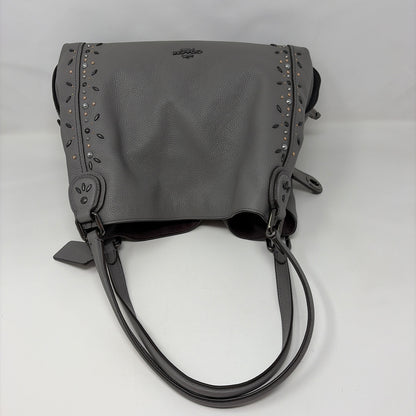 Pre-Owned Coach Grey Leather Handbag