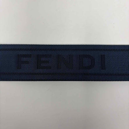 Pre-Owned Fendi Navy Leather Designer Handbag