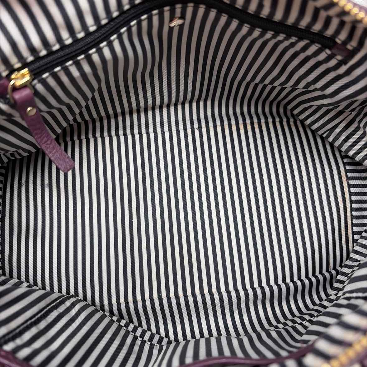 Pre-Owned Kate Spade Plum Leather Handbag