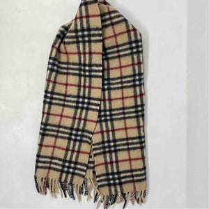 Pre-Owned Burberry Plaid Cashmere Designer Scarf