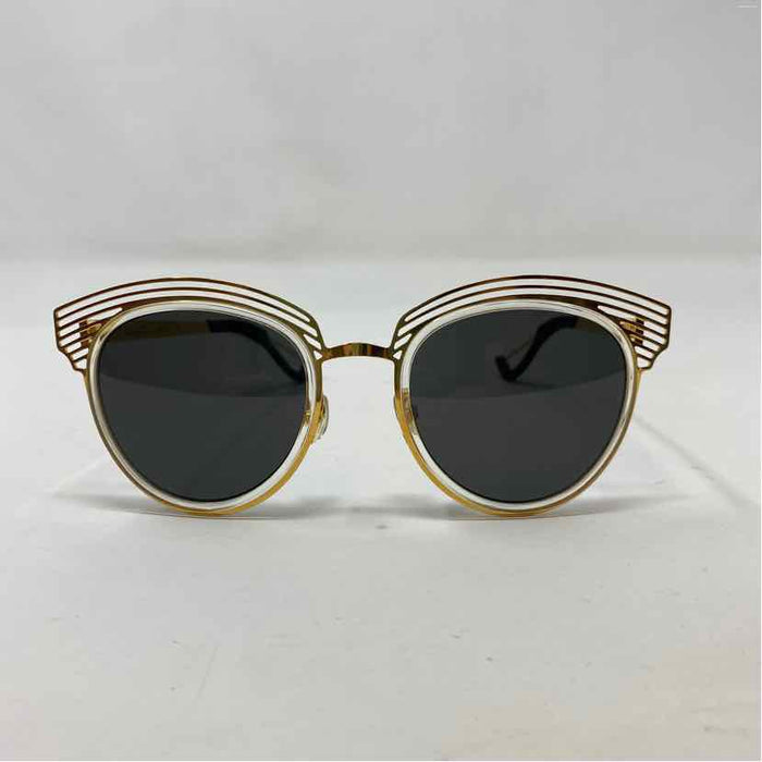 Pre-Owned Christian Dior Gold Metal Designer Sunglasses