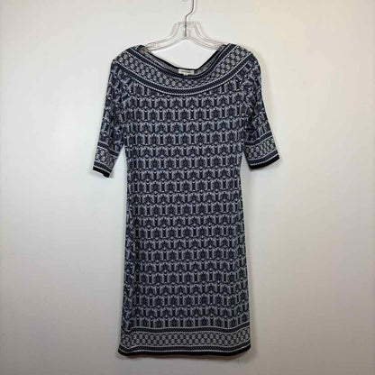 Pre-Owned Size M Max Studio Blue Print Casual Dress