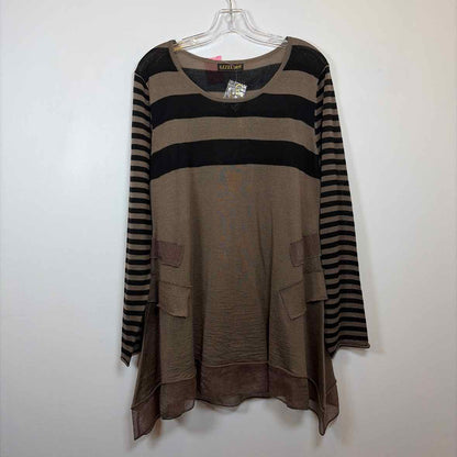 Pre-Owned Size XL Gizel Tan/Black Top
