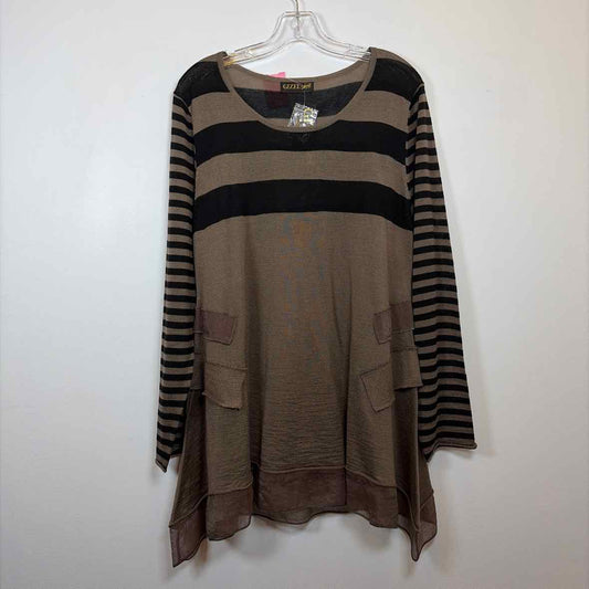 Pre-Owned Size XL Gizel Tan/Black Top