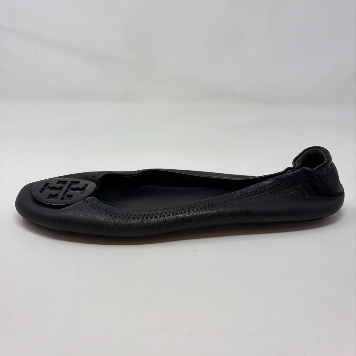Pre-Owned Shoe Size 9.5 Tory Burch Black Flats