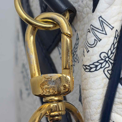 Pre-Owned MCM White Leather Designer Handbag