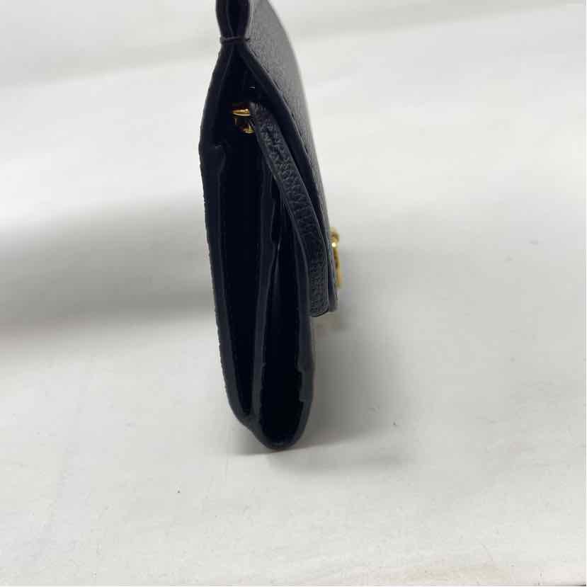 Pre-Owned Polene Black Leather Designer Wallet