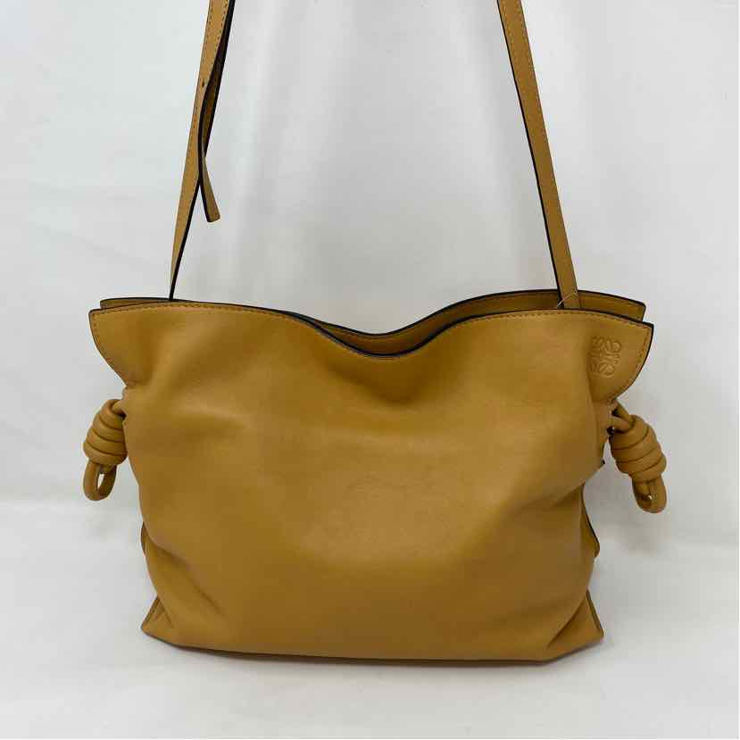 Pre-Owned Loewe Cognac Leather Designer Handbag