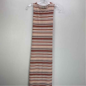 Pre-Owned Size XXS LOFT Brown Multi Casual Dress