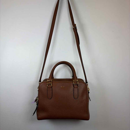 Pre-Owned Ralph Lauren Cognac Leather Handbag