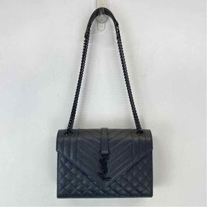 Pre-Owned Saint Laurent Black Leather Designer Handbag