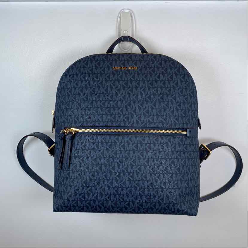 Pre-Owned Michael Kors Blue Coated Canvas Handbag