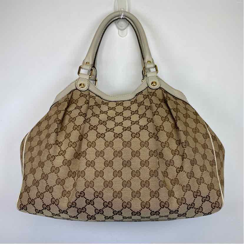 Pre-Owned Gucci Monogram Canvas Designer Handbag