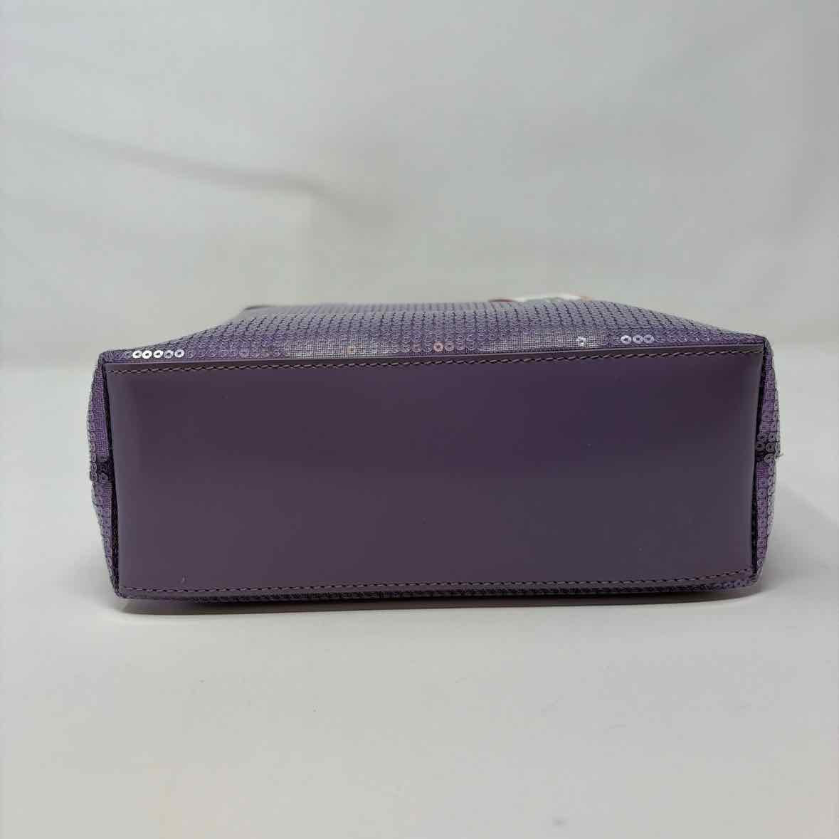 Pre-Owned Prada Purple Sequined Designer Handbag