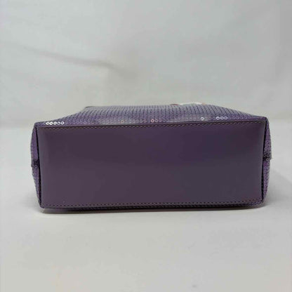 Pre-Owned Prada Purple Sequined Designer Handbag