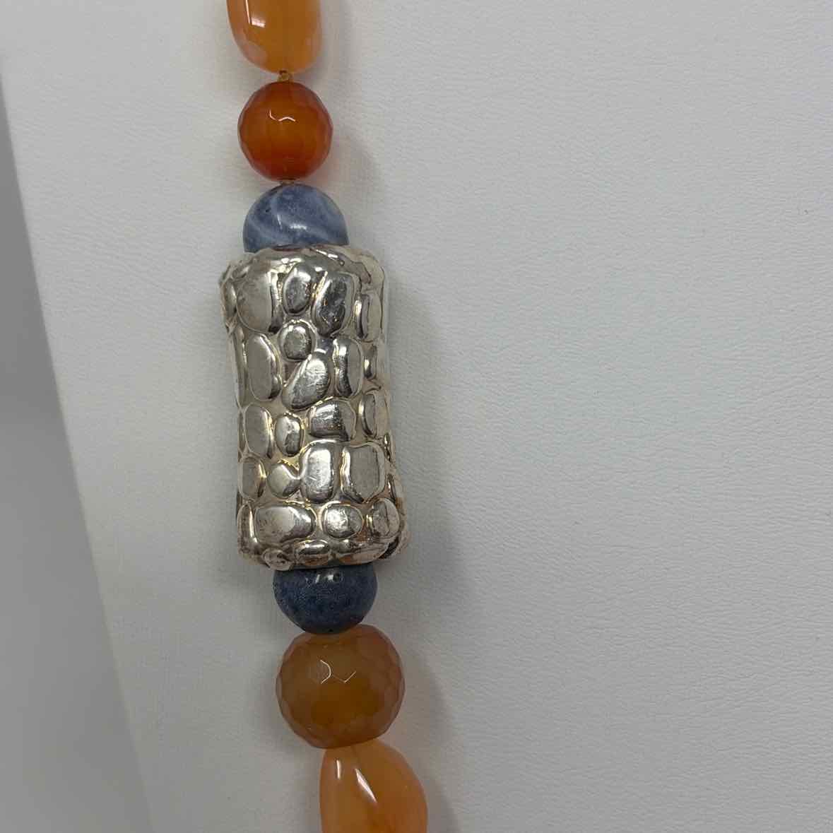 Pre-Owned Boutique Blue Multi Stones Necklace