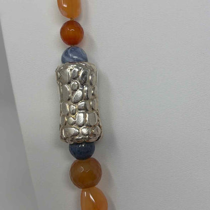 Pre-Owned Boutique Blue Multi Stones Necklace