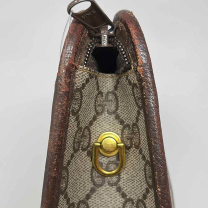 Pre-Owned Gucci Brown Leather Designer Handbag