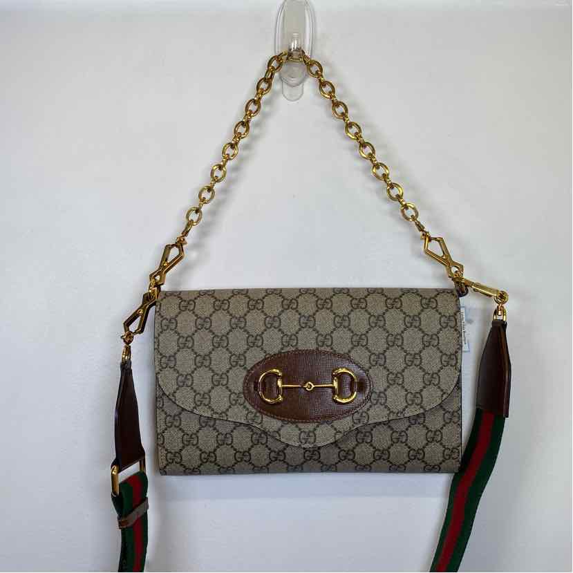 Pre-Owned Gucci Monogram Canvas Designer Handbag