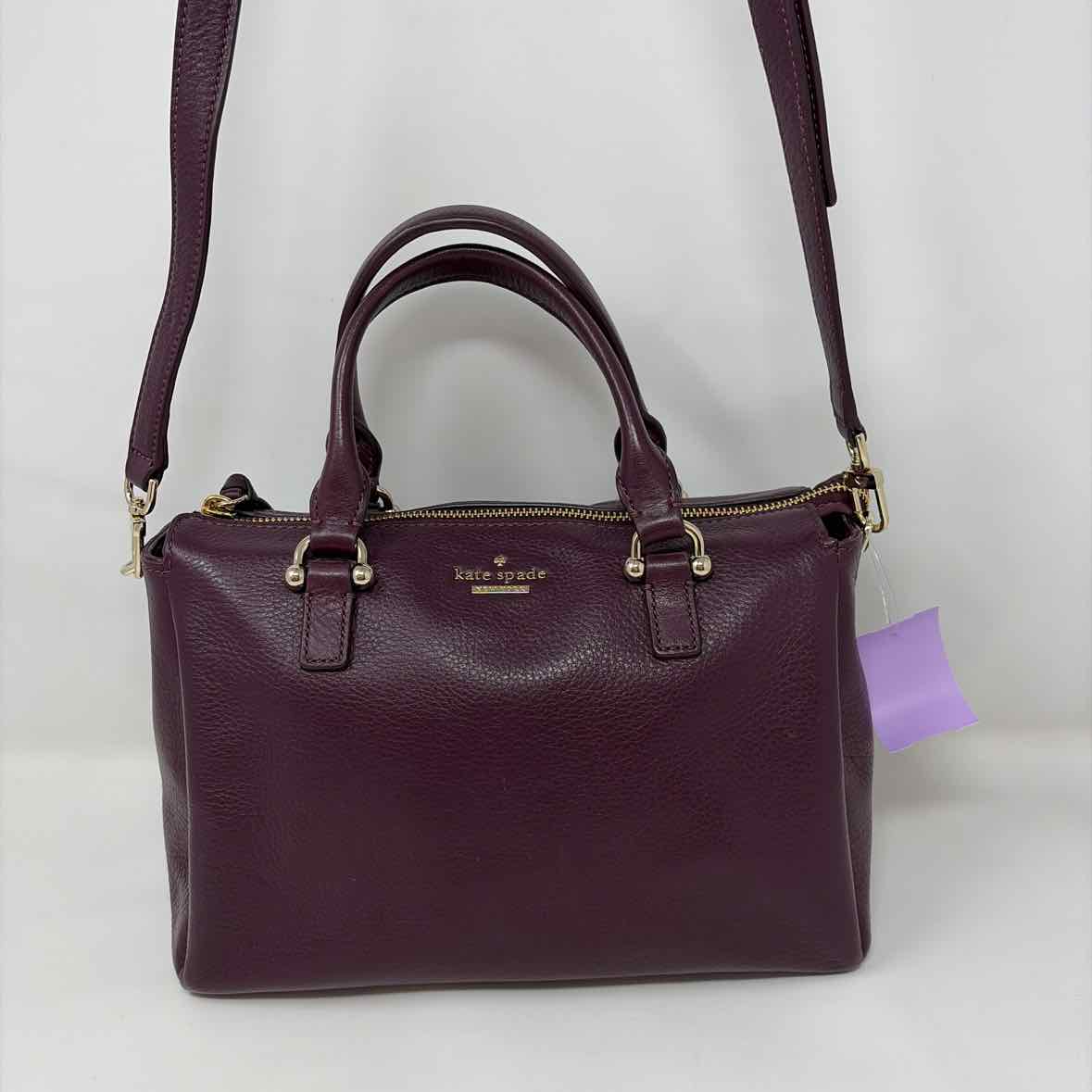 Pre-Owned Kate Spade Plum Leather Handbag