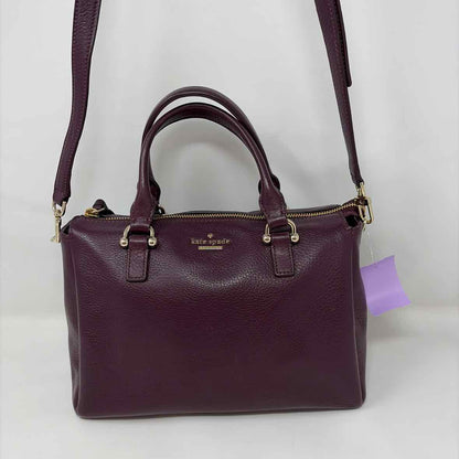 Pre-Owned Kate Spade Plum Leather Handbag