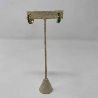 Green Metal Earrings