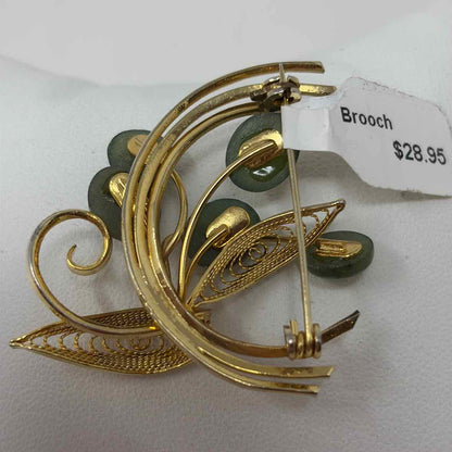 Pre-Owned Jade Brooch