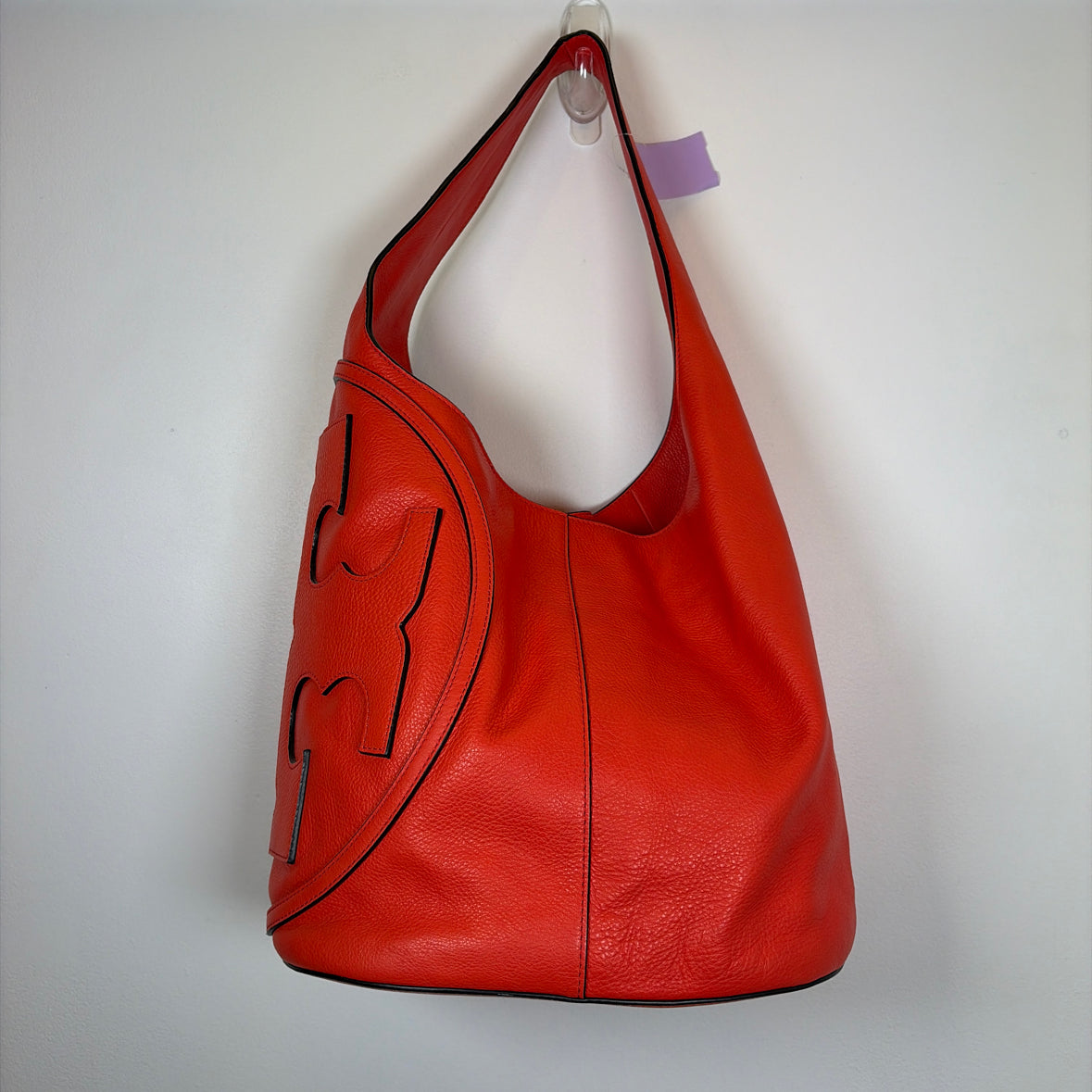 Pre-Owned Tory Burch Coral Leather Handbag
