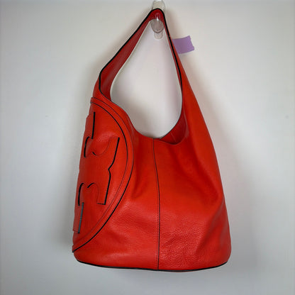 Pre-Owned Tory Burch Coral Leather Handbag