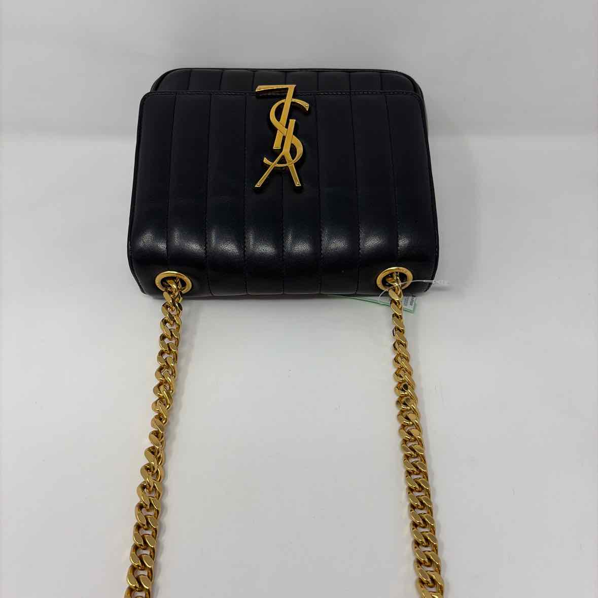 Pre-Owned Saint Laurent Black Leather Designer Handbag