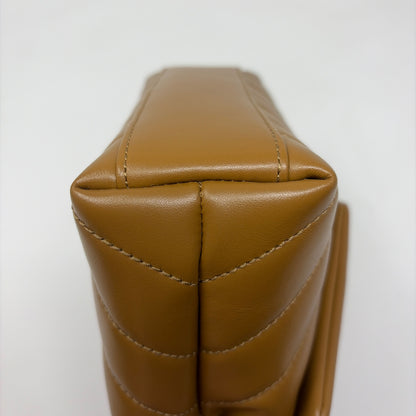 Pre-Owned Saint Laurent Cognac Leather Designer Handbag