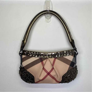 Pre-Owned Burberry Plaid Canvas Designer Handbag