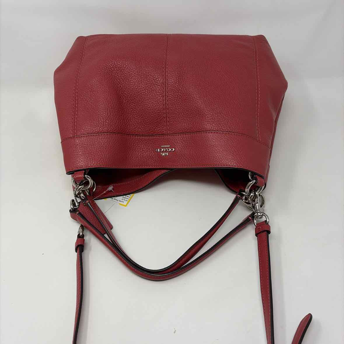 Pre-Owned Coach Hot Pink Leather Handbag