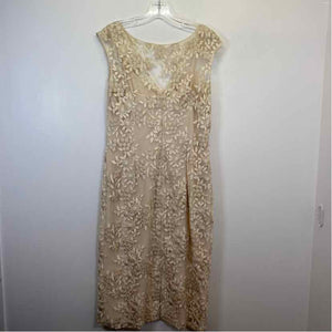 Pre-Owned Size 12/L Lauren by Ralph Lauren Beige Casual Dress