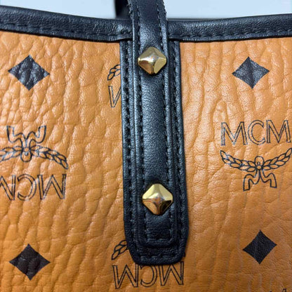 Pre-Owned MCM Cognac Leather Designer Handbag