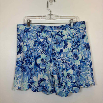 Pre-Owned Size 10 Lilly Pulitzer Blue Floral Shorts