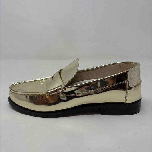 Pre-Owned Shoe Size 9.5 The Shoe Box Gold Loafer