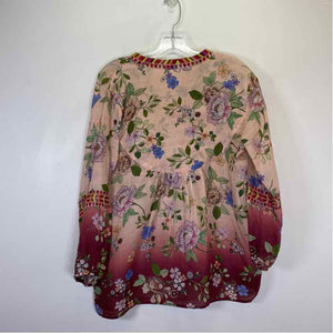 Pre-Owned Size M Johnny Was pink floral Top