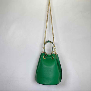Pre-Owned Boutique Green Leather Handbag